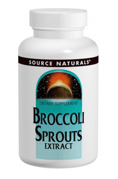 Broccoli Sprotus from Source Naturals contains the highest concentration of Sulforaphane - substance mentioned in the text!